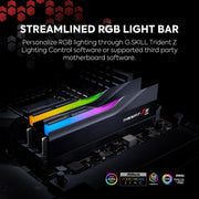 GSKILL TRIDENT Z5 RGB 64GB (32*2) 6400MHZ CL32 F5 - 6400J3239G32GX2 - TZ5RK DDR5 RAM - SWIFT PERIPHERALS1090159