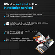 Hard Disk Installation Service for Laptop, Desktop & NAS Devices - Bengaluru - SWIFT PERIPHERALSTPS-INS-HDD