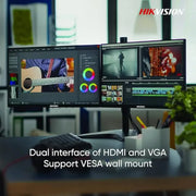 HIKVISION DS‑D5022QE‑D 21.5″ 75Hz FHD VA Monitor 3D Noise Reduction - SWIFT PERIPHERALSDS-D5022QE