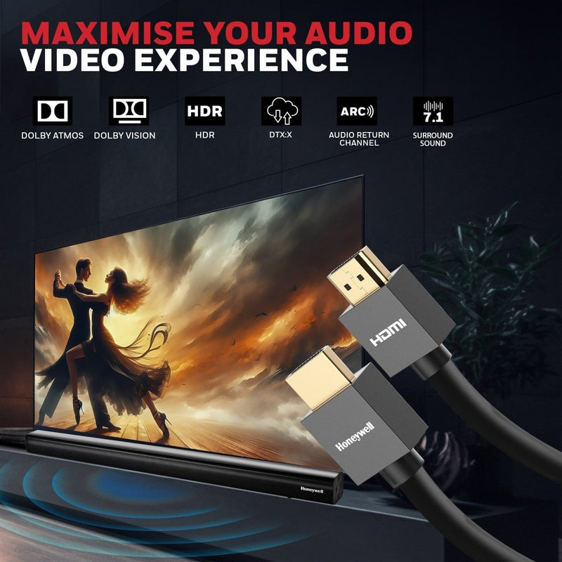 HONEYWELL HDMI 2 MTR WITH ETHERNET 2.0 COMPLIANT SLIM - SWIFT PERIPHERALS106636