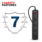 HONEYWELL SURGE PROTECTOR, 4 UNIVERSAL SOCKETS - SWIFT PERIPHERALS101858