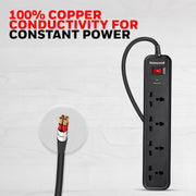 HONEYWELL SURGE PROTECTOR, 4 UNIVERSAL SOCKETS - SWIFT PERIPHERALS101858