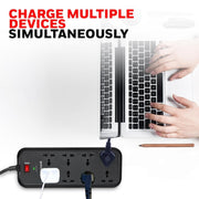 HONEYWELL SURGE PROTECTOR, 8 UNIVERSAL SOCKETS - SWIFT PERIPHERALS101859