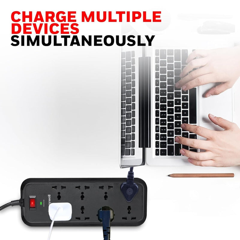 HONEYWELL SURGE PROTECTOR, 8 UNIVERSAL SOCKETS - SWIFT PERIPHERALS101859