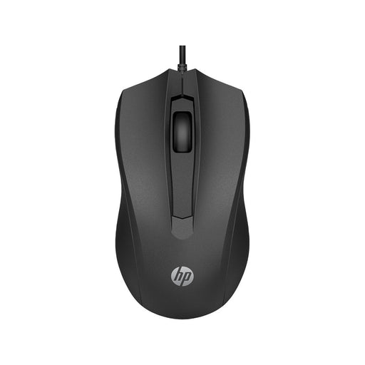 HP 100 Wired Optical Mouse with 1600DPI and Ambidextrous Design - SWIFT PERIPHERALS6VY96AA