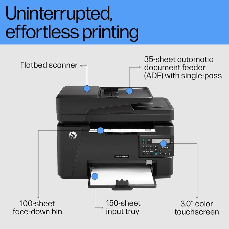 HP 128FN ALL - IN - ONE MONOCHROME LASERJET PRO PRINTER - SWIFT PERIPHERALS101948