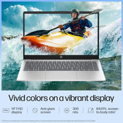 HP 14 GR1022TU [ULTRA5 - 125H 12TH GEN/16GB/512GB SSD/WIN11 HOME+MSO/14.0 INCH/INTEGRATED GRAPHICS /1 YEAR(S)/SILVER] - SWIFT PERIPHERALS1091418