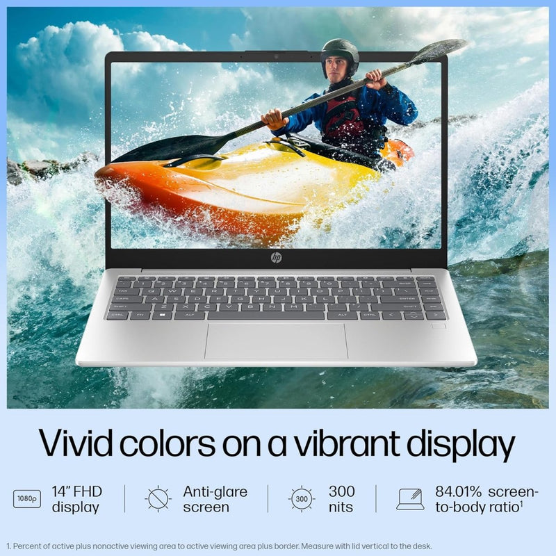 HP 14 GR1022TU [ULTRA5 - 125H 12TH GEN/16GB/512GB SSD/WIN11 HOME+MSO/14.0 INCH/INTEGRATED GRAPHICS /1 YEAR(S)/SILVER] - SWIFT PERIPHERALS1091418