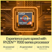 HP 15, AMD RYZEN 3 7320U, 8GB LPDDR5, 512GB SSD, ANTI - GLARE, MICRO - EDGE, 15.6 - INCH (39.6 CM), FHD, AMD RADEON GRAPHICS, 1080P HD CAMERA, (WIN 11, SILVER, 1.59 KG), FC0154AU - SWIFT PERIPHERALS1092515