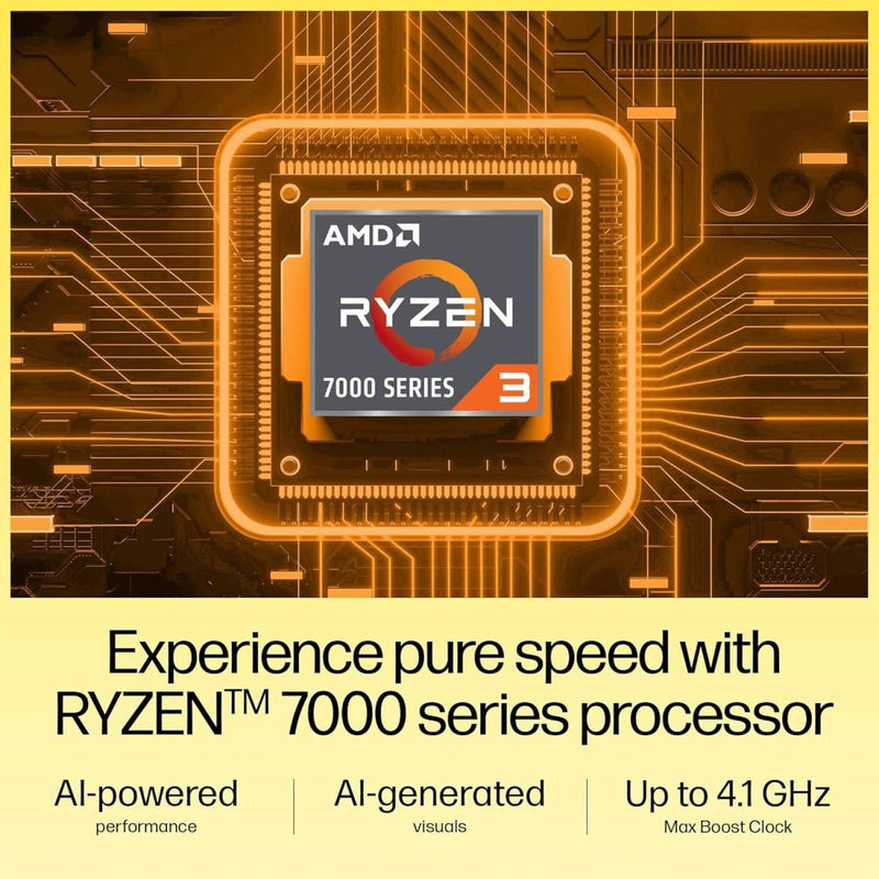 HP 15, AMD RYZEN 3 7320U, 8GB LPDDR5, 512GB SSD, ANTI - GLARE, MICRO - EDGE, 15.6 - INCH (39.6 CM), FHD, AMD RADEON GRAPHICS, 1080P HD CAMERA, (WIN 11, SILVER, 1.59 KG), FC0154AU - SWIFT PERIPHERALS1092515