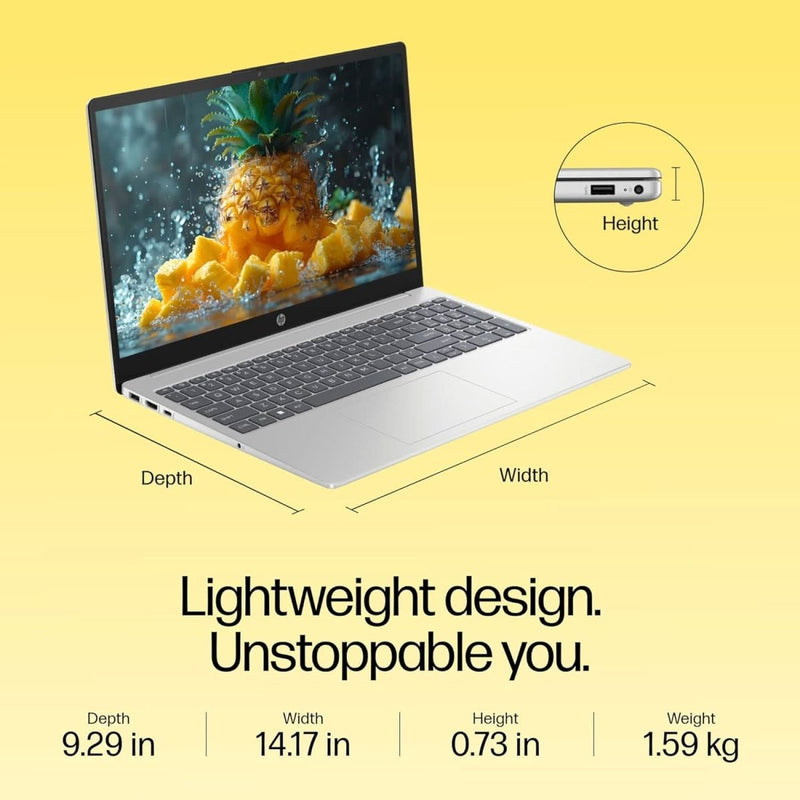 HP 15 FC0156AU [R5 - 7520U RYZEN/16GB/512GB SSD/WIN11 HOME+MSO/15.6 INCH/INTEGRATED GRAPHICS /1 YEAR(S)/SILVER] - SWIFT PERIPHERALS1091009