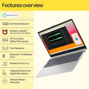 HP 15 - FD0006TU [CI3 - 1315U 13TH GEN/8GB DDR5/512GB SSD/WIN11 HOME+MSO/15.6 INCH/INTEGRATED GRAPHICS /1 YEAR(S)/SILVER] - SWIFT PERIPHERALS1085907
