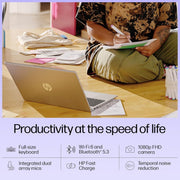 HP 15 FD0061TU [CI3 - 1215U 12TH GEN/8GB/512GB SSD/WIN11 HOME+MSO/15.6 INCH/INTEGRATED GRAPHICS /1 YEAR(S)/SILVER] - SWIFT PERIPHERALS1090550
