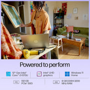 HP 15 FD0061TU [CI3 - 1215U 12TH GEN/8GB/512GB SSD/WIN11 HOME+MSO/15.6 INCH/INTEGRATED GRAPHICS /1 YEAR(S)/SILVER] - SWIFT PERIPHERALS1090550