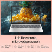 HP 15 FD0070TU [CI5 - 1235U 12TH GEN/8GB/512GB SSD/WIN11 HOME+MSO/15.6 INCH/INTEGRATED GRAPHICS /1 YEAR(S)/SILVER] - SWIFT PERIPHERALS1090551