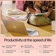 HP 15 FD0070TU [CI5 - 1235U 12TH GEN/8GB/512GB SSD/WIN11 HOME+MSO/15.6 INCH/INTEGRATED GRAPHICS /1 YEAR(S)/SILVER] - SWIFT PERIPHERALS1090551