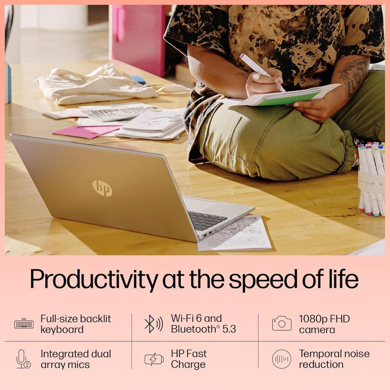 HP 15 FD0070TU [CI5 - 1235U 12TH GEN/8GB/512GB SSD/WIN11 HOME+MSO/15.6 INCH/INTEGRATED GRAPHICS /1 YEAR(S)/SILVER] - SWIFT PERIPHERALS1090551