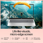 HP 15 FD0111TU [CI5 - 1235U 12TH GEN/16GB/512GB SSD/WIN11 HOME+MSO/15.6 INCH/INTEGRATED GRAPHICS /1 YEAR(S)/SILVER] - SWIFT PERIPHERALS1090638