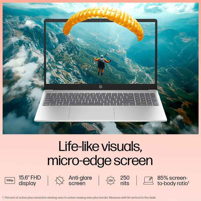 HP 15 FD0111TU [CI5 - 1235U 12TH GEN/16GB/512GB SSD/WIN11 HOME+MSO/15.6 INCH/INTEGRATED GRAPHICS /1 YEAR(S)/SILVER] - SWIFT PERIPHERALS1090638