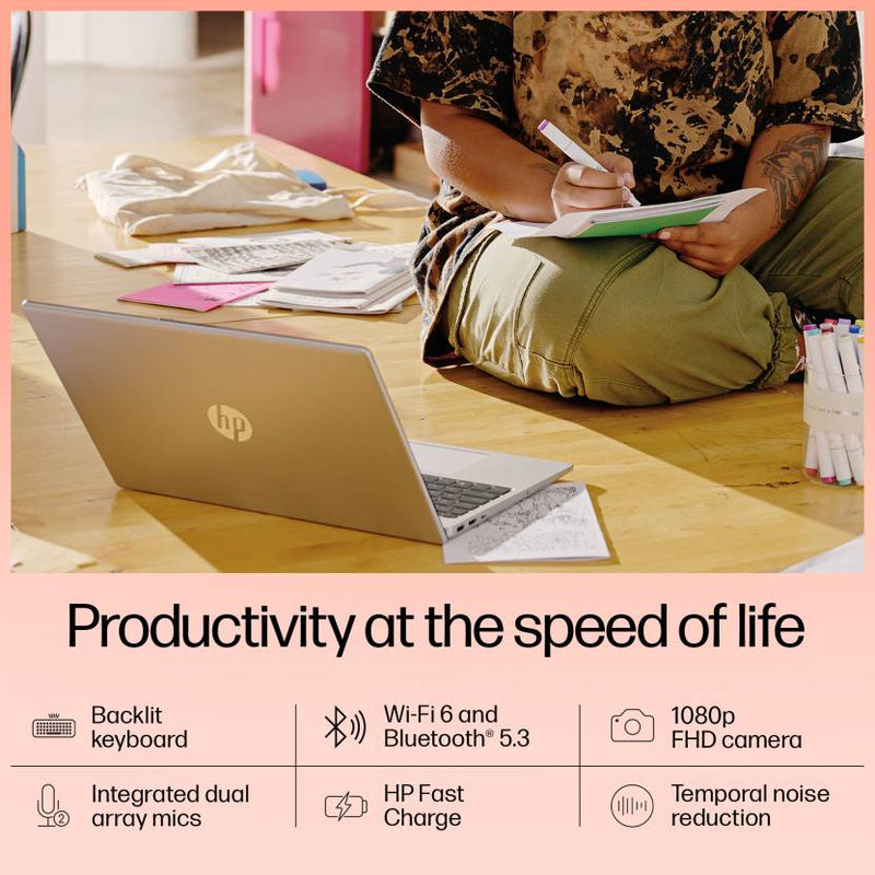 HP 15 FD0315TU [CI5 - 1334U 13TH GEN/16GB/512GB SSD/WIN11 HOME+MSO/15.6 INCH/INTEGRATED GRAPHICS /1 YEAR(S)/SILVER] - SWIFT PERIPHERALS1091942