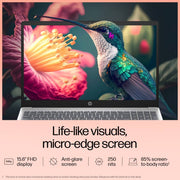 HP 15 FD0315TU [CI5 - 1334U 13TH GEN/16GB/512GB SSD/WIN11 HOME+MSO/15.6 INCH/INTEGRATED GRAPHICS /1 YEAR(S)/SILVER] - SWIFT PERIPHERALS1091942