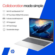 HP 15 HR0008TU [CI5 - 1334U/16GB/512GB SSD/WIN11 HOME+MS24/15.6"/INTEGRATED GRAPHICS/1 YEAR(S)/SILVER] - SWIFT PERIPHERALS1095225