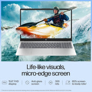 HP 15, INTEL CORE ULTRA 5 125H LAPTOP (16GB DDR5,512GB SSD) IPS, ANTI - GLARE, MICRO - EDGE, 15.6''/39.6CM, FHD, WIN11,M365 BASIC(1YR),OFFICE HOME24, SILVER,1.65KG, FHD CAMERA W/SHUTTER,BACKLIT, FD1254TU - SWIFT PERIPHERALS1094468