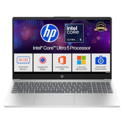 HP 15, INTEL ULTRA 5 125H (16GB DDR5, 1TB SSD) FHD, IPS, 15.6''/39.6CM, WIN11, M365 BASIC(1YR) OFFICE24, SILVER, 1.65KG, FD1255TU, INTEL ARC GRAPHICS, FHD CAMERA W/SHUTTER, AI POWERED LAPTOP - SWIFT PERIPHERALS1094756