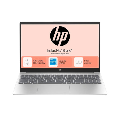HP 15,12TH GEN INTEL CORE I5 - 1235U, 8GB DDR4,1TB SSD, (WIN 11,MSO 2021,SILVER,1.59 KG),15.6 - INCH(39.6 CM) FHD LAPTOP, UHD GRAPHICS,1080P FHD CAMERA W/PRIVACY SHUTTER,BACKLIT KB,FD0112TU - SWIFT PERIPHERALSHplaptop-0103
