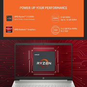 HP 15S - EQ2213AU [R3 - 5300U RYZEN/8GB DDR4/512GB SSD/WIN11 HOME+MSO/15.6 INCH/INTEGRATED GRAPHICS /1 YEAR(S)/SILVER] - SWIFT PERIPHERALS1084689