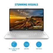 HP 15S - FQ5009TU [CI5 - 1235U 12TH GEN/8GB DDR4/512GB SSD/NO DVD/WIN11 HOME+MSO/15.6 INCH/INTEGRATED GRAPHICS/1 YEAR/SILVER] - SWIFT PERIPHERALS107787
