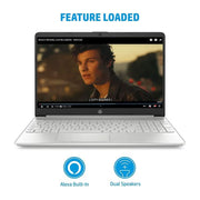 HP 15S - FQ5009TU [CI5 - 1235U 12TH GEN/8GB DDR4/512GB SSD/NO DVD/WIN11 HOME+MSO/15.6 INCH/INTEGRATED GRAPHICS/1 YEAR/SILVER] - SWIFT PERIPHERALS107787