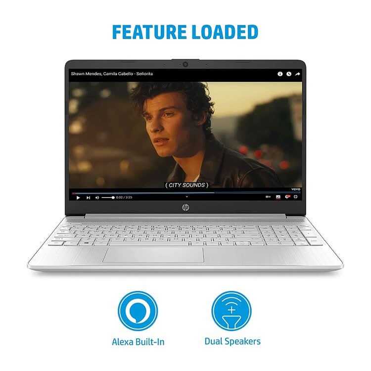 HP 15S - FQ5009TU [CI5 - 1235U 12TH GEN/8GB DDR4/512GB SSD/NO DVD/WIN11 HOME+MSO/15.6 INCH/INTEGRATED GRAPHICS/1 YEAR/SILVER] - SWIFT PERIPHERALS107787