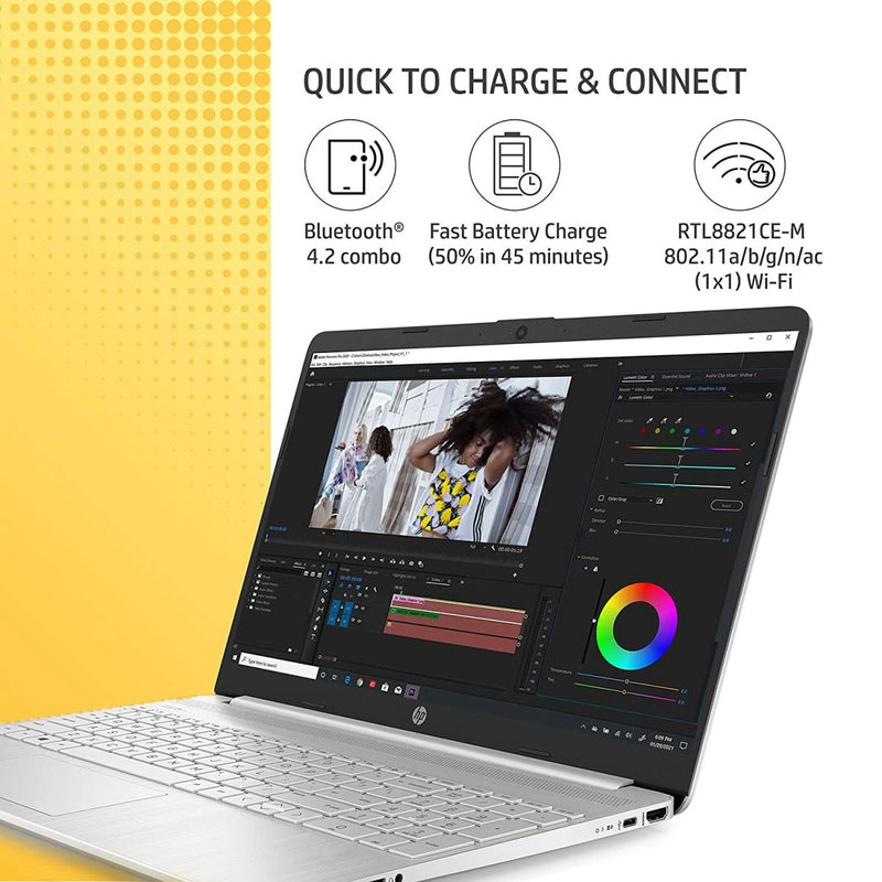 HP 15S - FQ5111TU [CI5 - 1235U 12TH GEN/8GB DDR4/512GB SSD/NO DVD/WIN11 HOME+MSO/15.6 INCH/INTEGRATED GRAPHICS/1 YEAR/SILVER] - SWIFT PERIPHERALS1082333