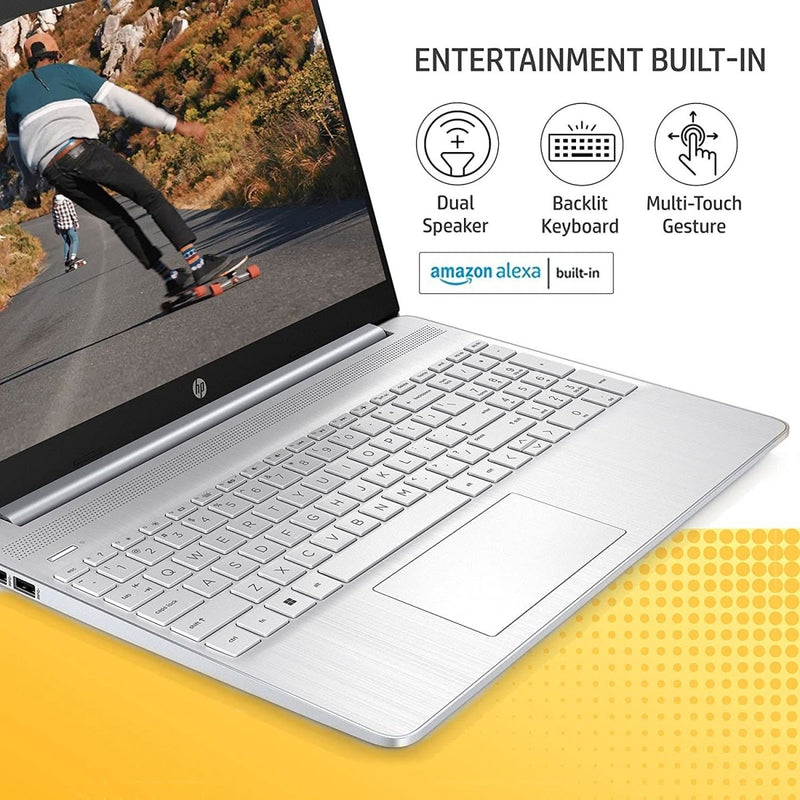 HP 15S - FQ5111TU [CI5 - 1235U 12TH GEN/8GB DDR4/512GB SSD/NO DVD/WIN11 HOME+MSO/15.6 INCH/INTEGRATED GRAPHICS/1 YEAR/SILVER] - SWIFT PERIPHERALS1082333