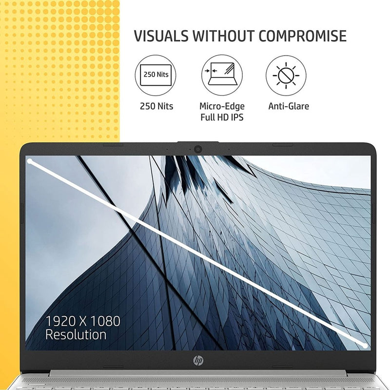 HP 15S - FQ5111TU [CI5 - 1235U 12TH GEN/8GB DDR4/512GB SSD/NO DVD/WIN11 HOME+MSO/15.6 INCH/INTEGRATED GRAPHICS/1 YEAR/SILVER] - SWIFT PERIPHERALS1082333