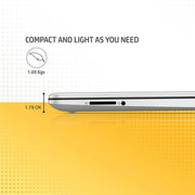 HP 15S - FQ5112TU [CI5 - 1235U 12TH GEN/16GB DDR4/512GB SSD/NO DVD/WIN11 HOME+MSO/15.6 INCH/INTEGRATED GRAPHICS/1 YEAR/SILVER] - SWIFT PERIPHERALS1081963