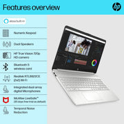 HP 15S - FQ5185TU [CI3 - 1215U 12TH GEN/8GB/512GB SSD/WIN11 HOME+MSO/15.6 INCH/INTEGRATED GRAPHICS /1 YEAR(S)/SILVER] - SWIFT PERIPHERALS1086578