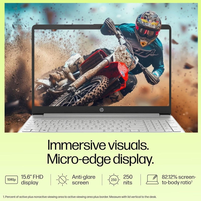 HP 15S - FQ5190TU [CI7 - 1255U 12TH GEN/16GB/512GB SSD/WIN11 HOME+MSO/15.6 INCH/INTEGRATED GRAPHICS /1 YEAR(S)/SILVER] - SWIFT PERIPHERALS1087313