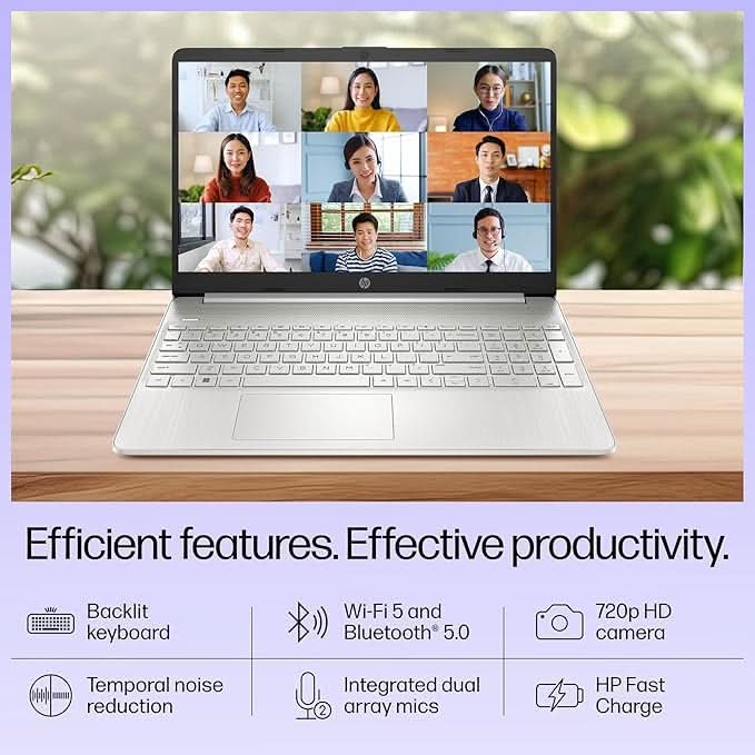 HP 15S - FQ5327TU [CI3 - 1215U 12TH GEN/8GB/512GB SSD/WIN11 HOME+MSO/15.6 INCH/INTEGRATED GRAPHICS /1 YEAR(S)/SILVER] - SWIFT PERIPHERALS1088566