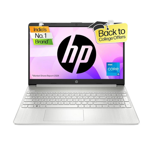HP 15S FQ5329TU [CI5 - 1235U 12TH GEN/8GB/512GB SSD/WIN11 HOME+MSO/15.6 INCH/INTEGRATED GRAPHICS /1 YEAR(S)/SILVER] - SWIFT PERIPHERALS1088050