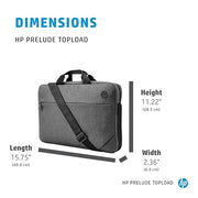 HP 1E7D7AA Prelude Topload Briefcase for 15.6 Inch Laptops with Double Handles Hands - Free Crossbody Strap - SWIFT PERIPHERALS1E7D7AA