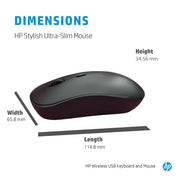 HP 1F0C9PA Wireless Full - size Keyboard and Optical Mouse Combo with Spill Resistant Design - SWIFT PERIPHERALS1F0C9PA