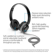 HP 200 Wired On - Ear Headphone with Foldable Design and 30mm Driver Unit - SWIFT PERIPHERALS2VB08AA