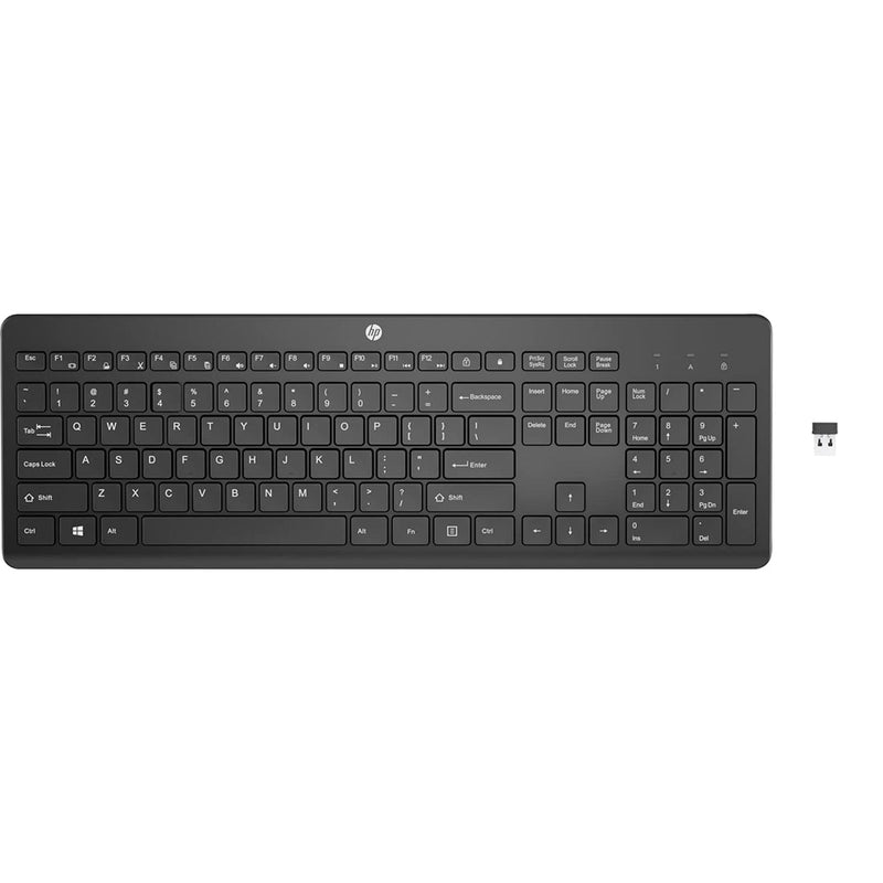 HP 230 Wireless Keyboard with 2.4GHz Wireless Connectivity and 12 Function Keys - SWIFT PERIPHERALS3L1E7AA
