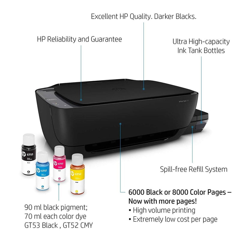 HP 315 ALL IN ONE INK TANK COLOR PRINTER - SWIFT PERIPHERALS105334