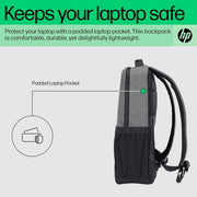 HP 320 15.6 Laptop Backpack with Padded Back Panel Air Mesh & Laptop Pocket - SWIFT PERIPHERALS793A6AA