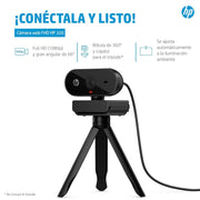 HP 320 FHD Webcam - USB - A Computer Camera with Mic & Privacy Cover - for Desktop, Laptop, & Chromebook - SWIFT PERIPHERALS53X26AA