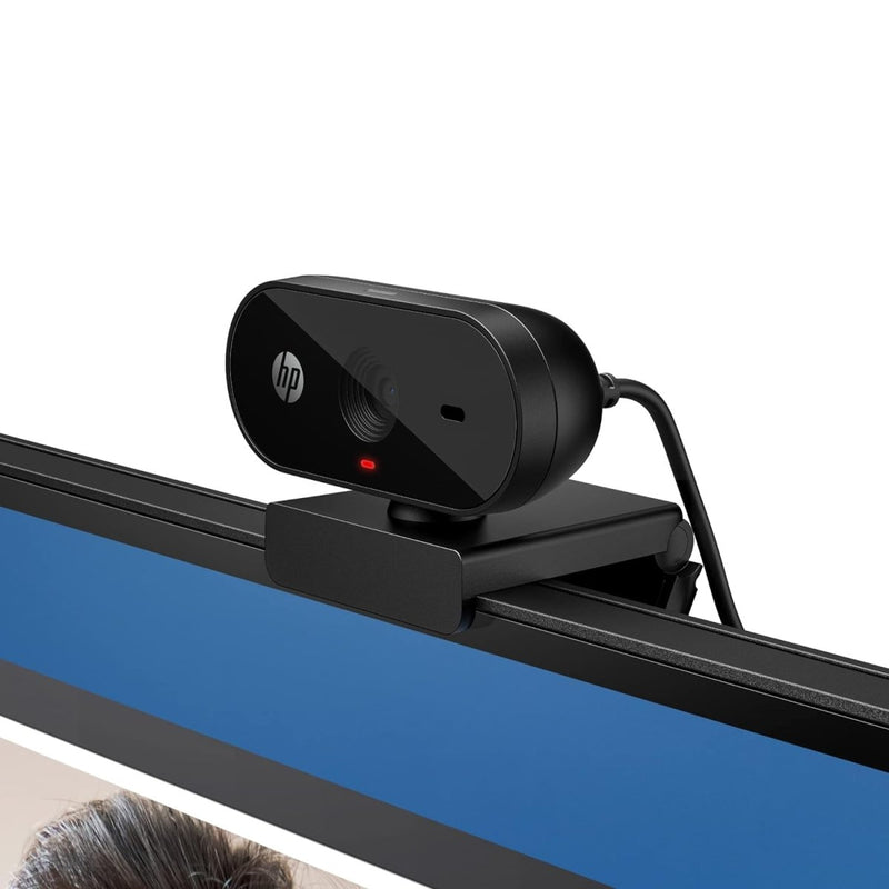 HP 320 FHD Webcam - USB - A Computer Camera with Mic & Privacy Cover - for Desktop, Laptop, & Chromebook - SWIFT PERIPHERALS53X26AA
