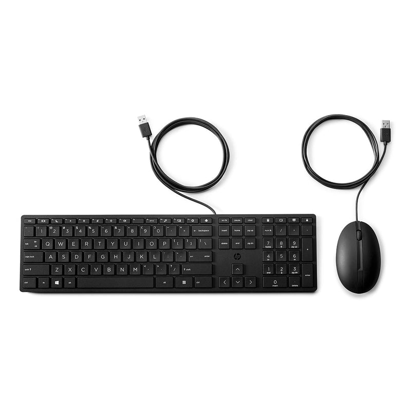 HP 320MK Wired Desktop Optical Mouse and Full - Size Keyboard Combo - SWIFT PERIPHERALS9SR36AA